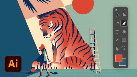 Proyecto guiado: colorida ilustración vectorial en Adobe Illustrator