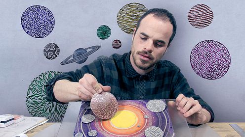 Escultura de carimbos e técnicas de estampagem