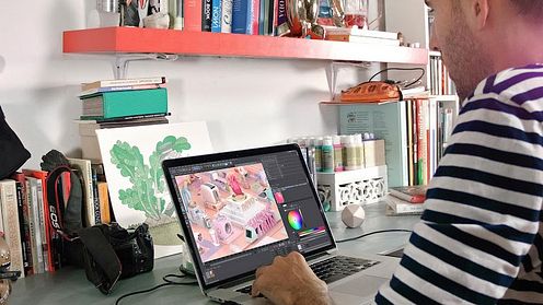 Animação de vinhetas de TV com motion graphics