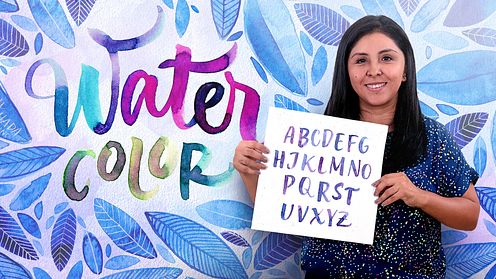 Caligrafia com pincéis de água para principiantes