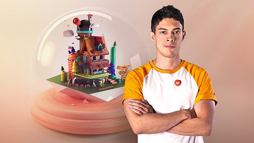 Criação de mundos 3D em miniatura com Procreate e Cinema 4D