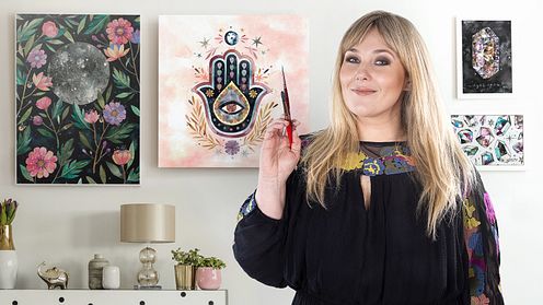 Criação de paletas de cores com aquarela