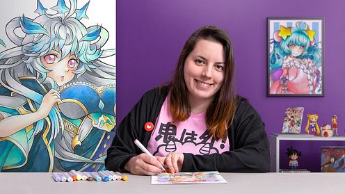 Técnicas para colorir desenho mangá com marcadores
