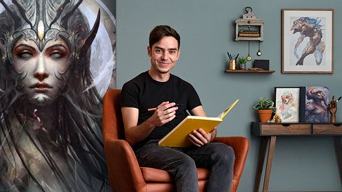 Szkicownik w estetyce fantasy: rysuj postacie z wyobraźni