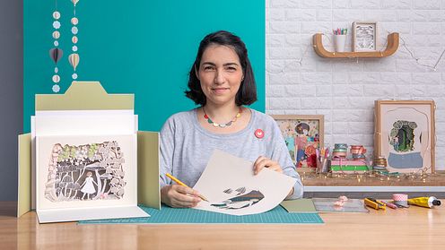 Paper Cutting: Create Paper Scenes with Depth