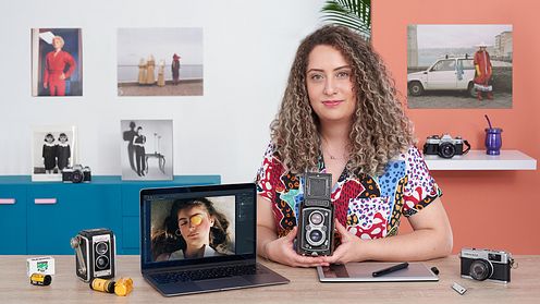 Retoque digital de fotografías de moda analógicas