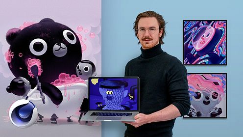 Diseño de personajes animados divertidos con Cinema 4D