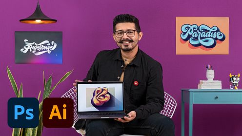 Lettering en 3D con Photoshop e Illustrator