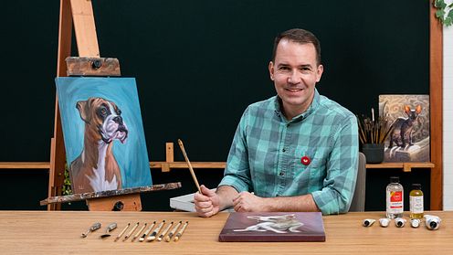 Realistic Pet Portraits with Oil Painting