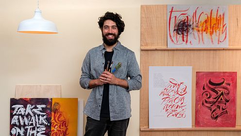 Experimental Calligraphy: Explore Creating Letters with Handmade Tools