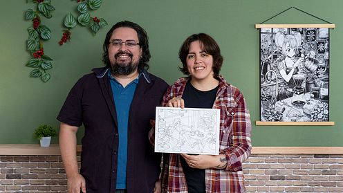 Disegno di scene manga