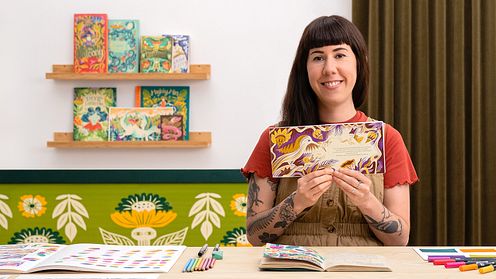 Livro ilustrado: explore a cor e a composição