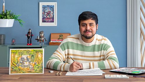 Watercolor Illustration: Tell Fantasy Stories