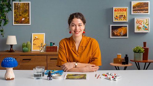 Painting Nature Portraits with Mixed Illustration Techniques