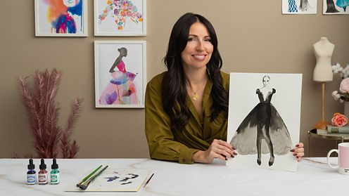 Watercolor Fashion Illustration: Silhouette, Color and Flow
