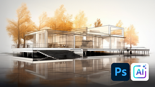 Erstellen von Bildern für ArchVIZ mit künstlicher Intelligenz und Photoshop